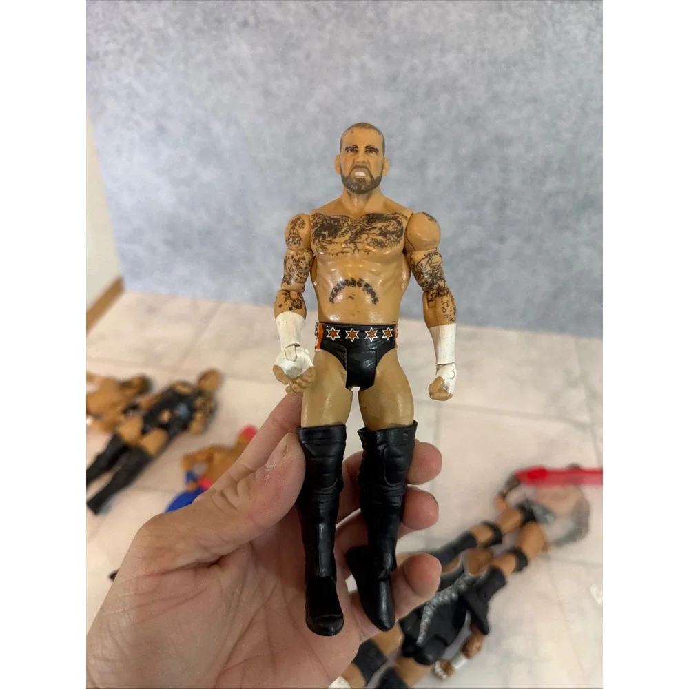 WWE Action Figure Lot Randy Orton Daniel Bryan CM Punk Tensai Brodus Clay Hunico